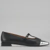 Ballerine tacco 1cm pelle nero