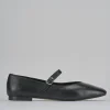 Ballerine tacco 1cm pelle nero