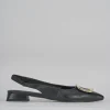 Ballerine tacco 1cm pelle nero