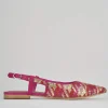Ballerine tacco 1cm pelle rosa