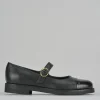 Ballerine tacco 2cm pelle nero