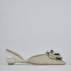 Ballerine tacco 2cm pelle beige