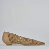 Ballerine tacco 1cm pelle beige
