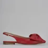 Ballerine tacco 1cm pelle rosso