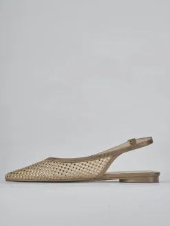 Ballerine tacco 1cm pelle bronzo
