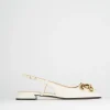 Ballerine tacco 1cm pelle beige