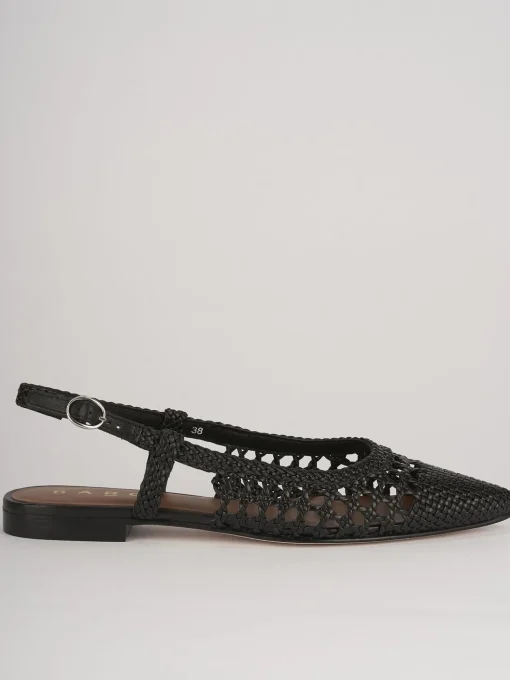 Ballerine tacco 1cm pelle nero