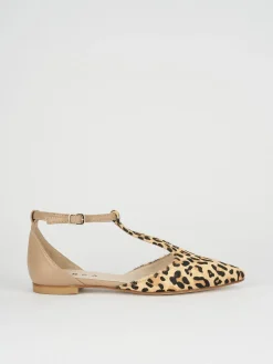 Ballerine tacco 1cm pelle multicolor