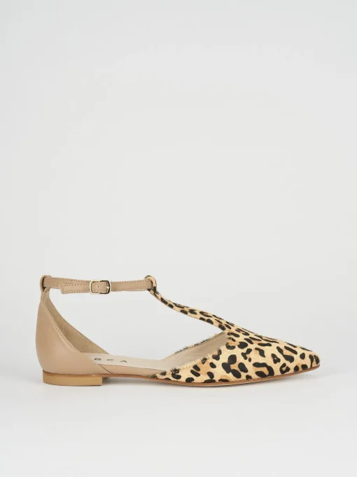 Ballerine tacco 1cm pelle multicolor