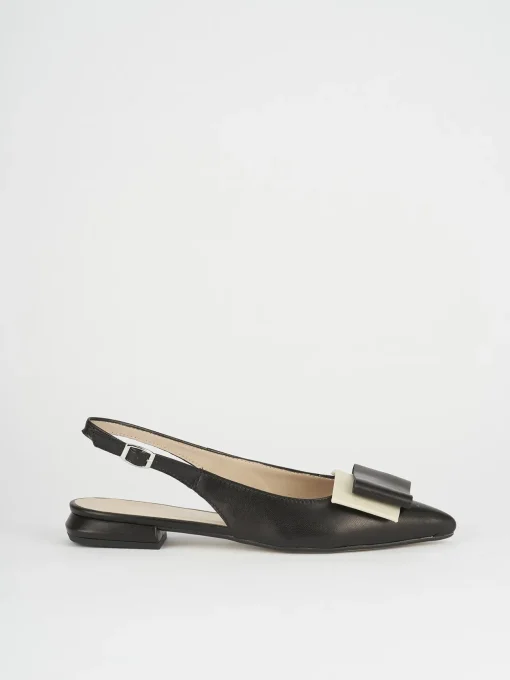 Ballerine tacco 1cm pelle nero