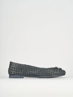 Ballerine tacco 1cm pelle blu