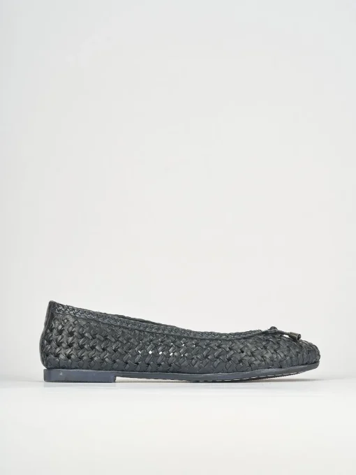 Ballerine tacco 1cm pelle blu