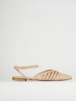 Ballerine tacco 1cm pelle rosa