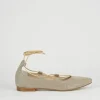 Ballerine tacco 1cm pelle beige