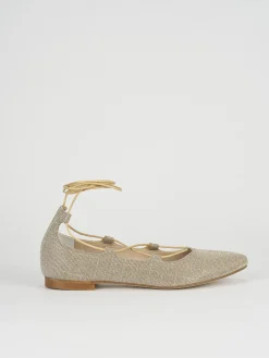 Ballerine tacco 1cm pelle beige