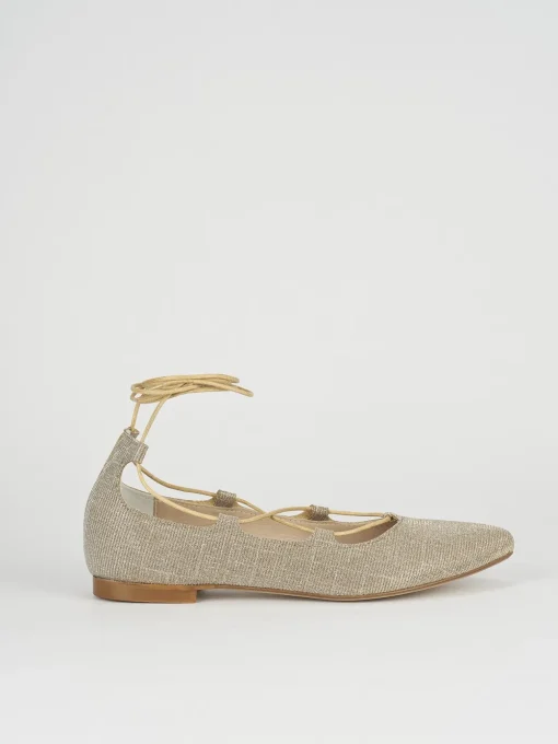 Ballerine tacco 1cm pelle beige