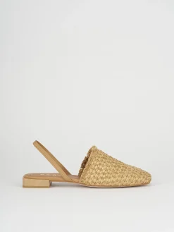 Ballerine tacco 1cm pelle beige