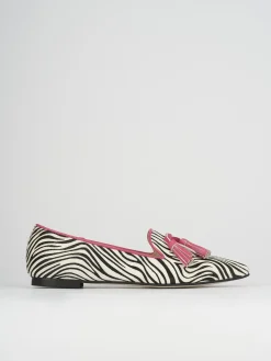 Ballerine tacco 1cm pelle rosa
