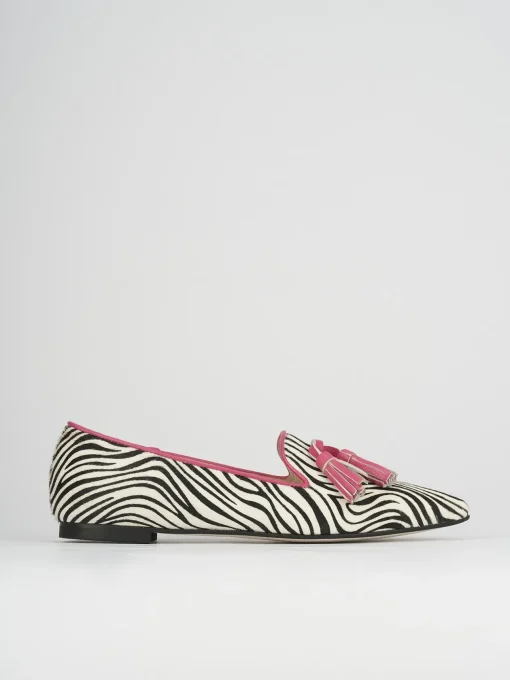 Ballerine tacco 1cm pelle rosa
