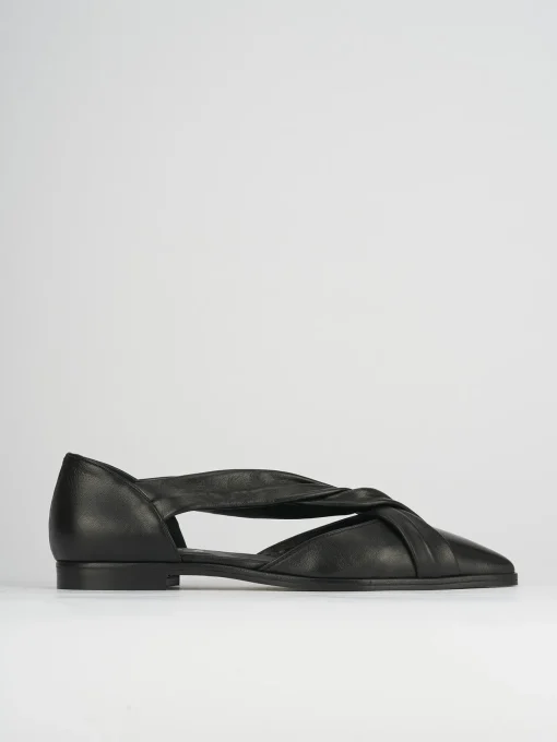 Ballerine tacco 1cm pelle nero