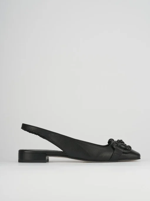 Ballerine tacco 1cm pelle nero