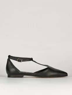 Ballerine tacco 1cm pelle nero