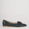 Ballerine tacco 1cm pelle blu