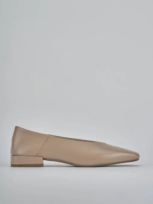 Ballerine tacco 2cm pelle rosa