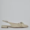 Ballerine tacco 2cm pelle beige