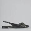 Ballerine tacco 2cm pelle nero