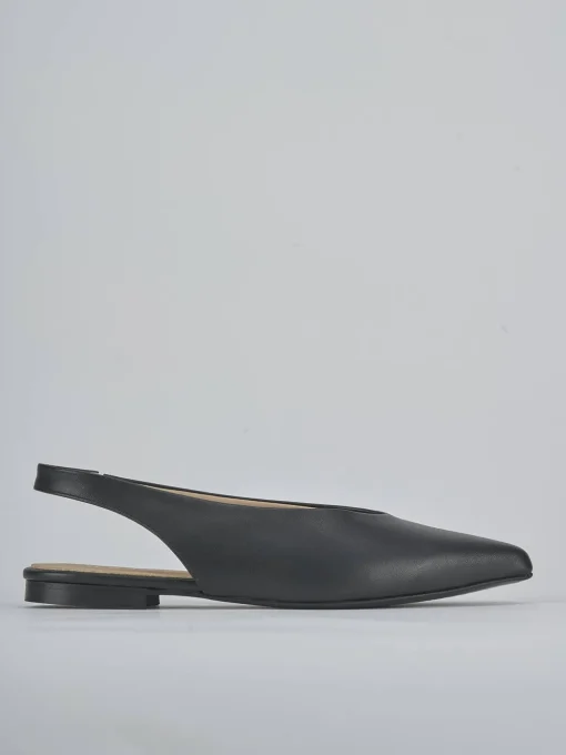 Ballerine tacco 1cm pelle nero
