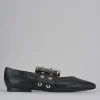 Ballerine tacco 1cm pelle nero