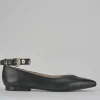 Ballerine tacco 1cm pelle nero