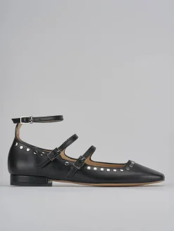 Ballerine tacco 1cm pelle nero