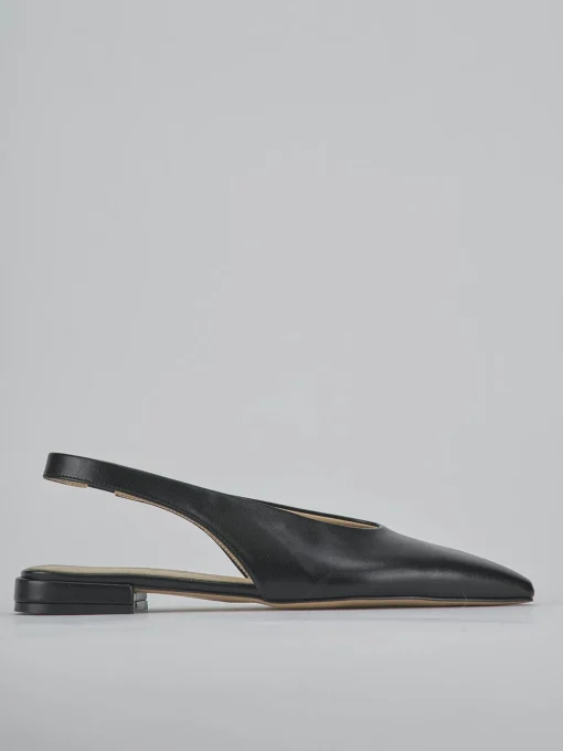 Ballerine tacco 1cm pelle nero