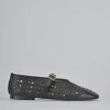 Ballerine tacco 1cm pelle nero