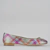 Ballerine tacco 1cm pelle multicolor