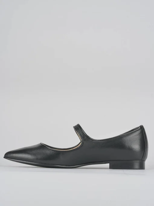 Ballerine tacco 1cm pelle nero