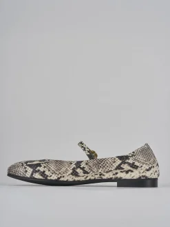 Ballerine tacco 1cm pelle beige