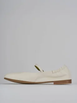Ballerine tacco 1cm pelle beige