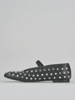 Ballerine tacco 1cm pelle nero