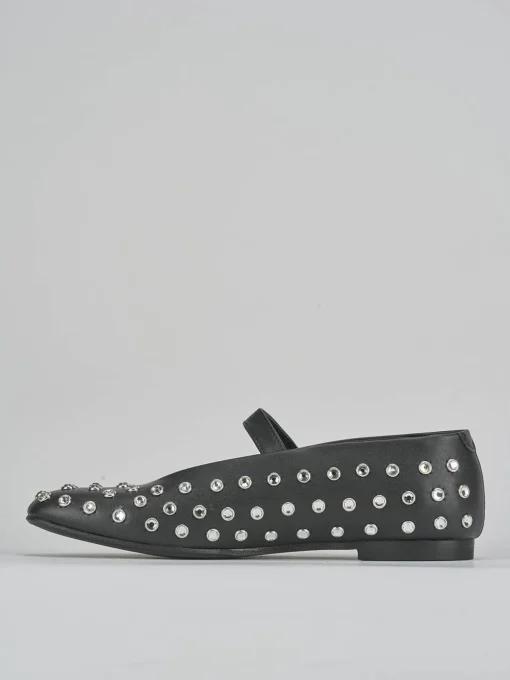 Ballerine tacco 1cm pelle nero