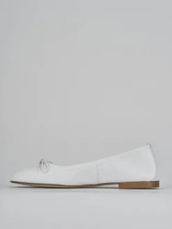 Ballerine tacco 1cm pelle bianco
