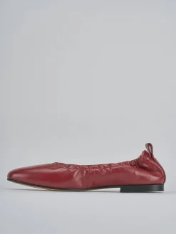 Ballerine tacco 1cm pelle rosso
