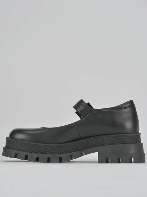 Ballerine tacco 2cm pelle nero