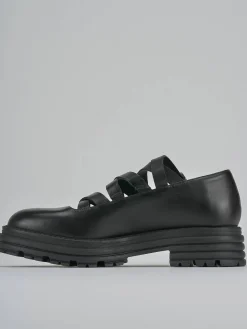 Ballerine tacco 1cm pelle nero