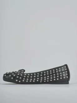 Ballerine tacco 1cm pelle nero