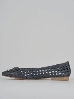Ballerine tacco 1cm pelle blu