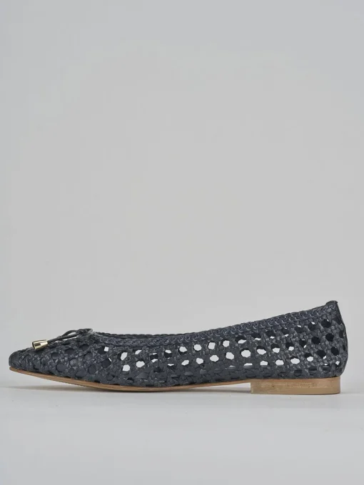 Ballerine tacco 1cm pelle blu