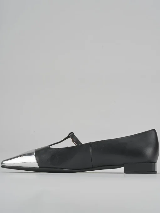 Ballerine tacco 1cm pelle nero